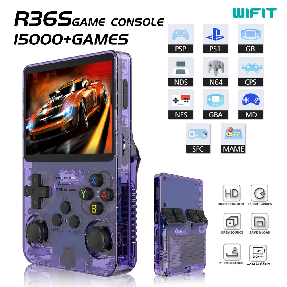 Retro Handheld Game Console R36S - R36s handheld game console portable retro