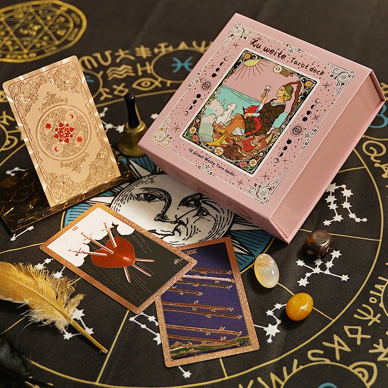12*7cm Classic Tarot Cards wit - Tarot Cards Deck With Guidebook 评论和价格