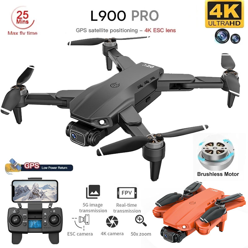L900 Pro GPS Drone 4K Professi - Fpv Brushless Rc Drone 4K 评论和价格
