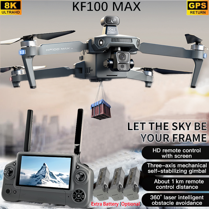 KF100 MAX GPS Drone 4K Camera  - Fpv Brushless Rc Drone 4K 评论和价格