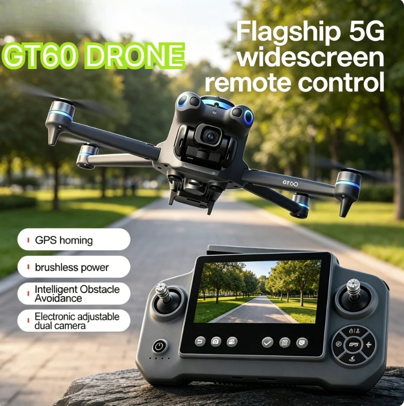 Original GT60 GPS Foldable RC  - Fpv Brushless Rc Drone 4K 评论和价格